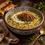 آش غلور بیرجندی با بلغور گندم و حبوبات